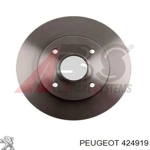 424919 Peugeot/Citroen disco de freno trasero