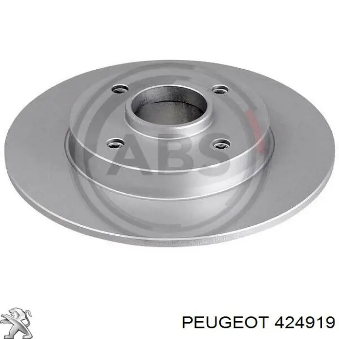 Disco de freno trasero Peugeot/Citroen 424919 precio, desde 86,78 EUR