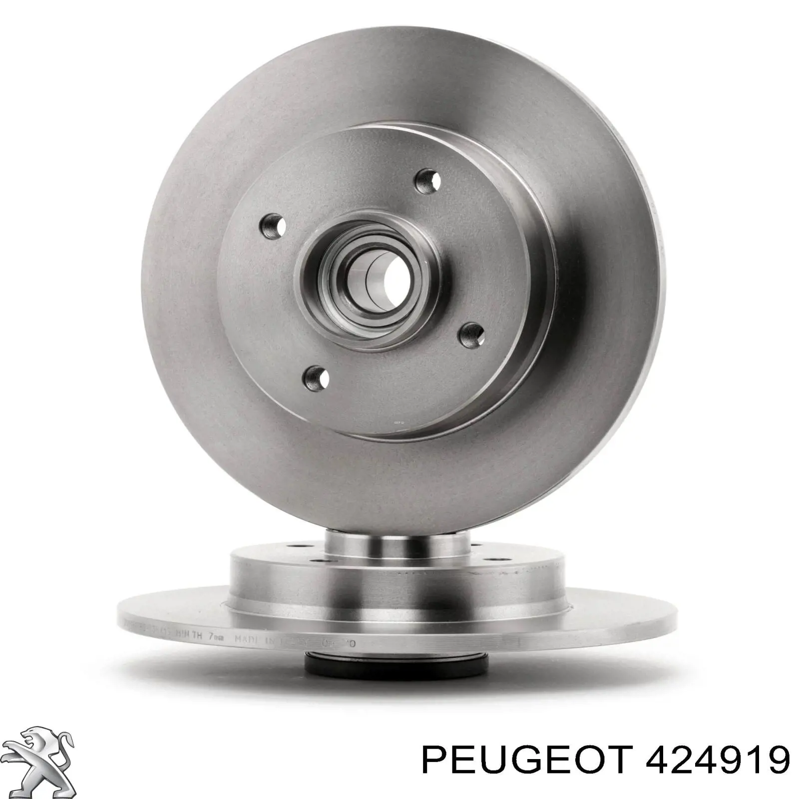 424919 Peugeot/Citroen Freno de disco trasero