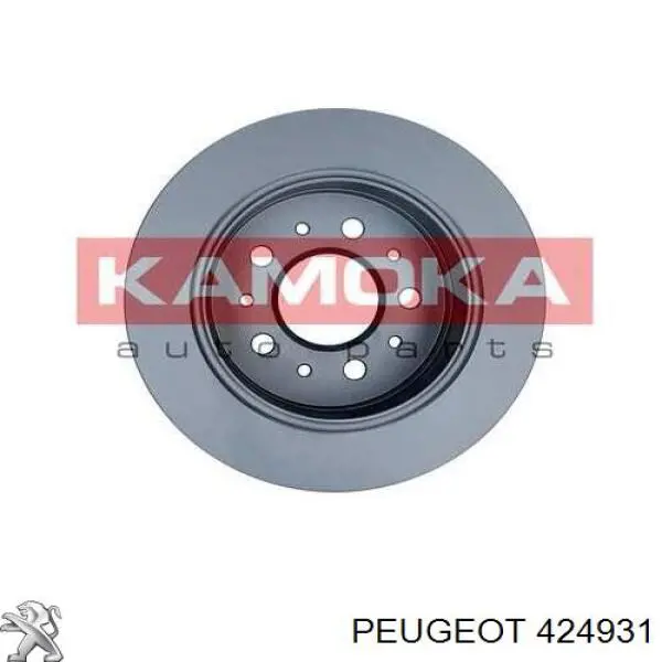 424931 Peugeot/Citroen Freno de disco trasero