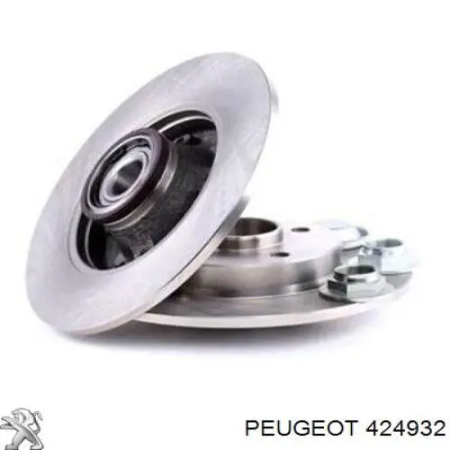 424932 Peugeot/Citroen disco de freno trasero
