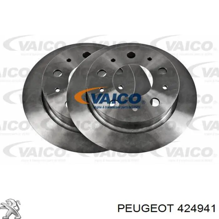 424941 Peugeot/Citroen disco de freno trasero