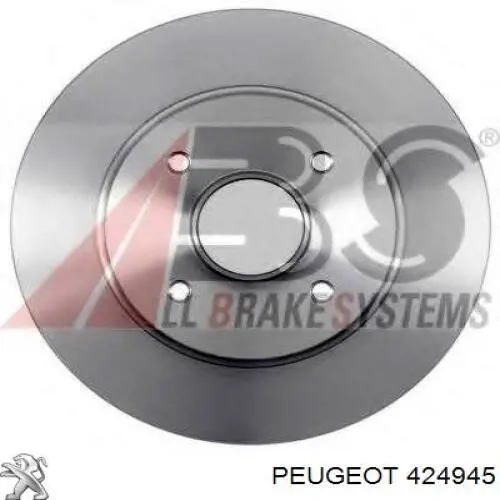 Comprar 424945 Peugeot/Citroen Disco de freno trasero