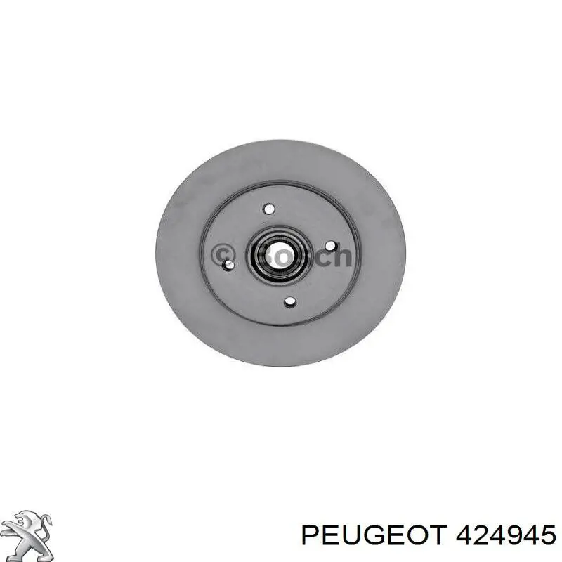424945 Peugeot/Citroen disco de freno trasero