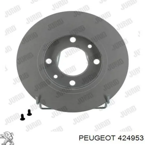 424953 Peugeot/Citroen disco de freno trasero
