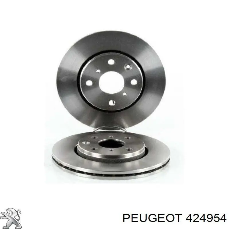 424954 Peugeot/Citroen freno de disco delantero