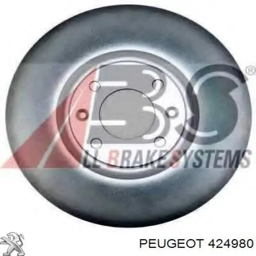 Comprar 424980 Peugeot/Citroen Freno de disco delantero