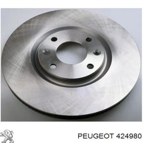 Disco de freno 424980 Peugeot/Citroen