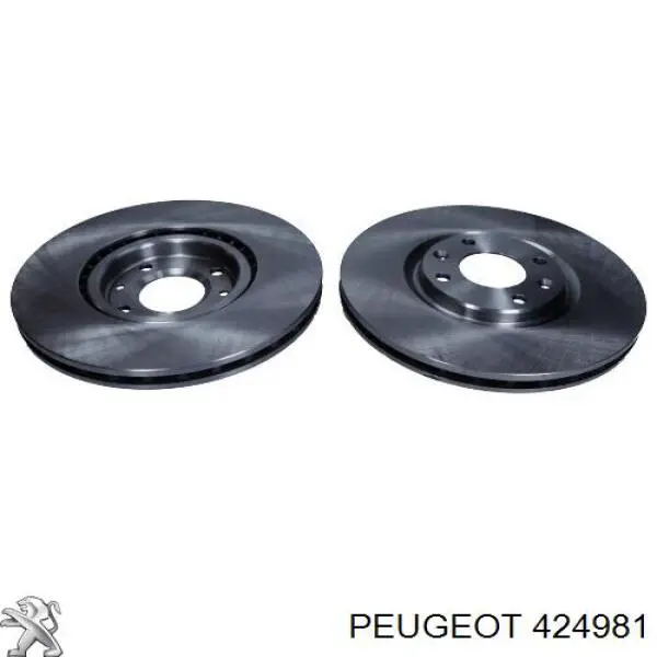 424981 Peugeot/Citroen freno de disco delantero