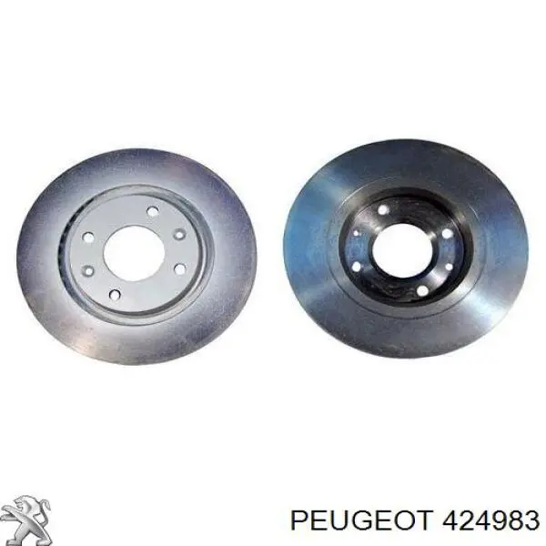 424983 Peugeot/Citroen disco de freno delantero