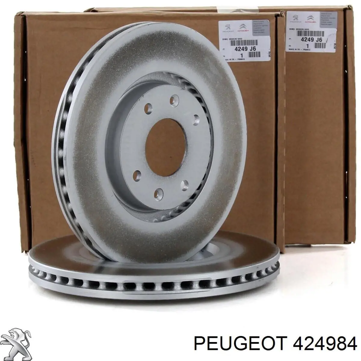 424984 Peugeot/Citroen disco de freno delantero