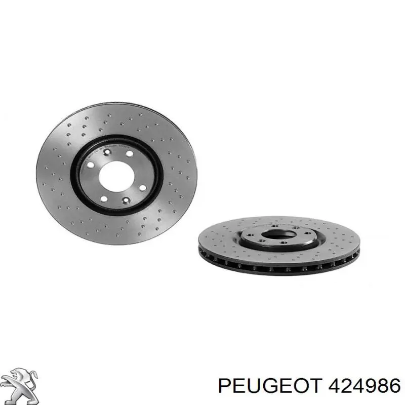 424986 Peugeot/Citroen disco de freno delantero