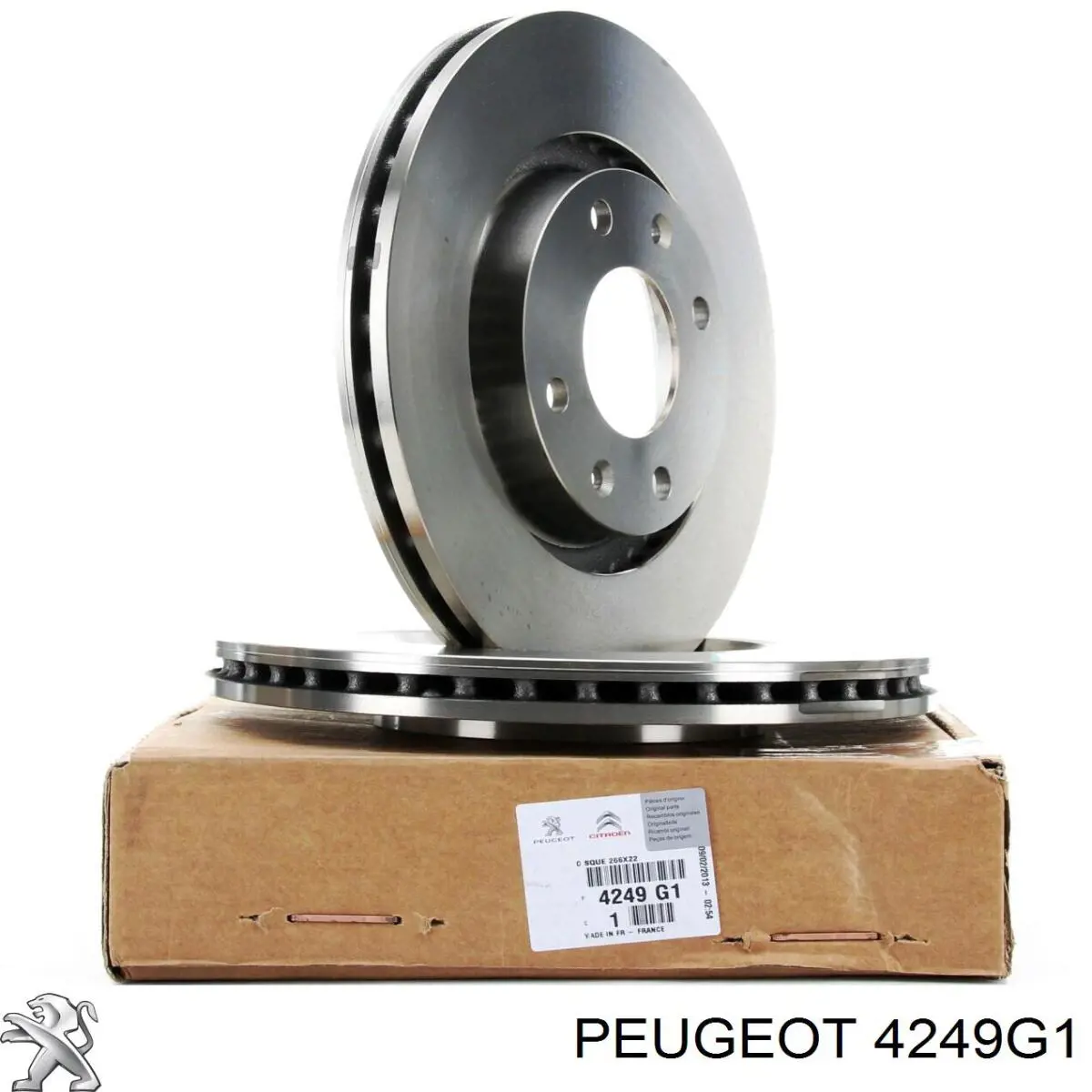 4249G1 Peugeot/Citroen disco de freno delantero