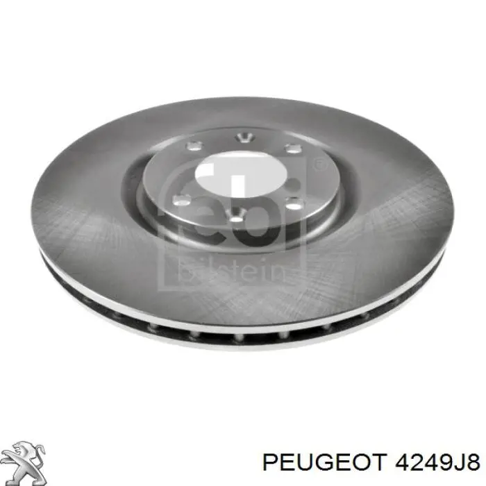 4249J8 Peugeot/Citroen disco de freno delantero