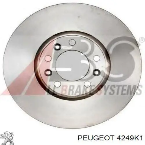 Frenos delanteros Peugeot/Citroen 4249K1 precio, desde 44,27 EUR