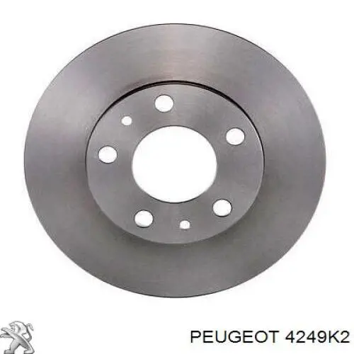 Comprar 4249K2 Peugeot/Citroen Freno de disco delantero