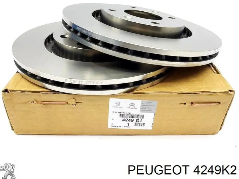 Disco de freno 4249K2 Peugeot/Citroen