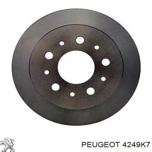 4249K7 Peugeot/Citroen disco de freno trasero