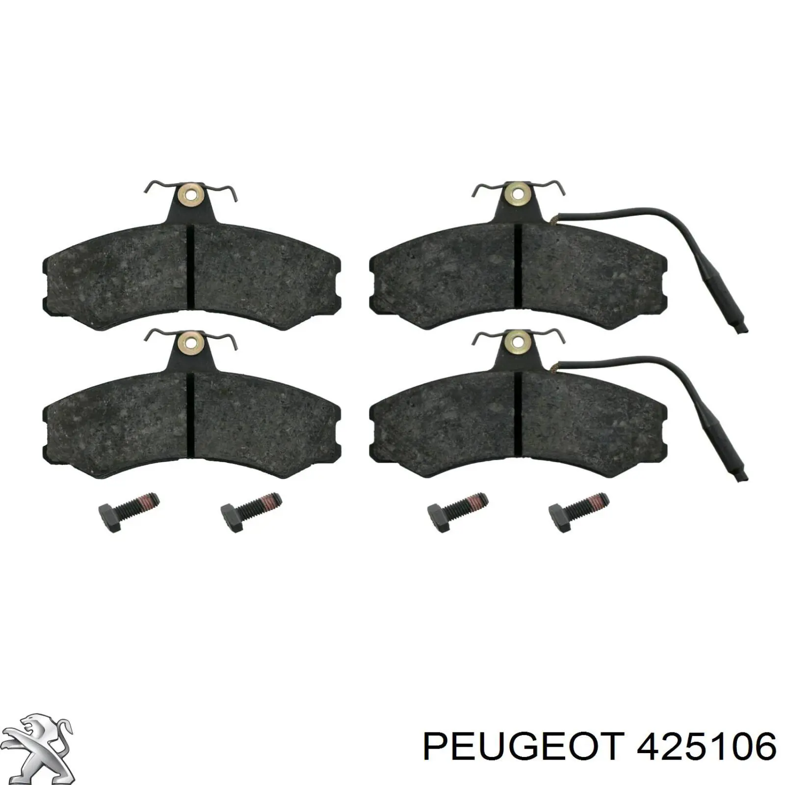 425106 Peugeot/Citroen pastillas de freno delanteras