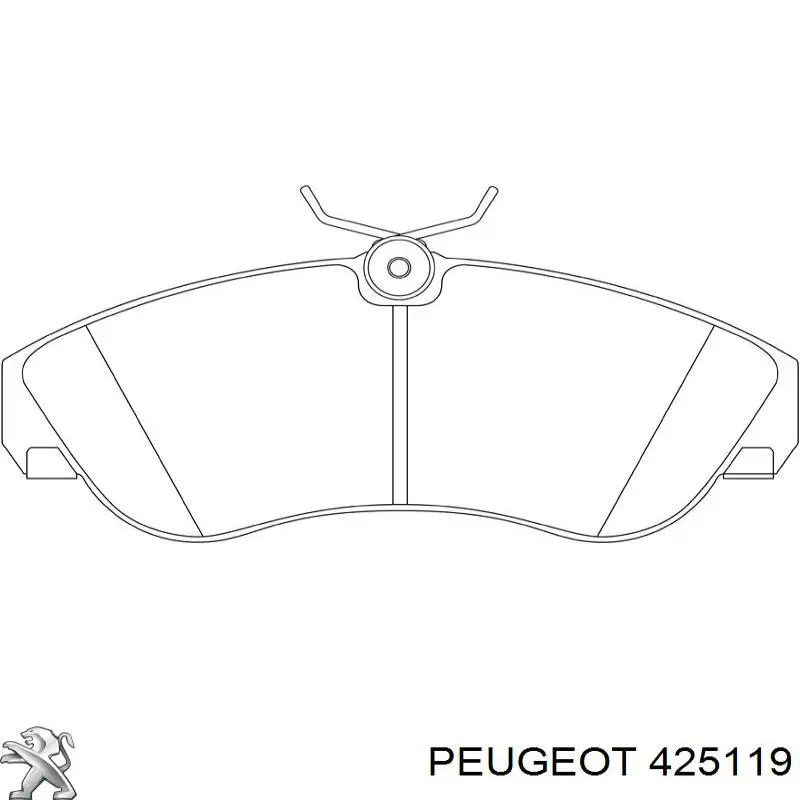 425119 Peugeot/Citroen pastillas de freno delanteras