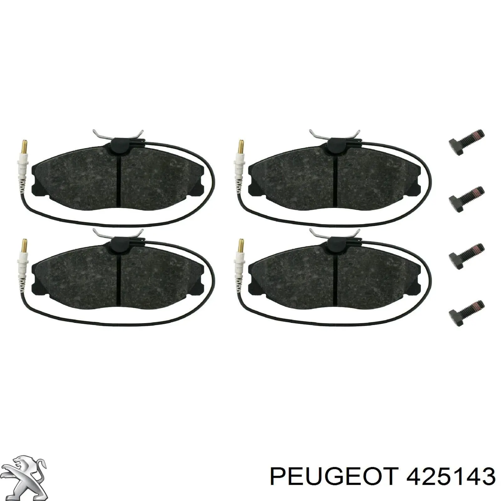 425143 Peugeot/Citroen pastillas de freno delanteras