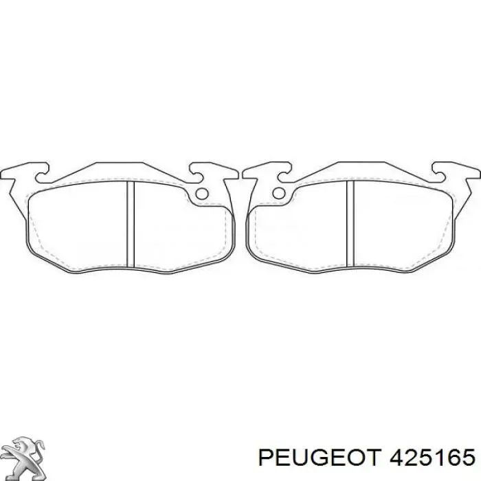 425165 Peugeot/Citroen Pastillas delanteras