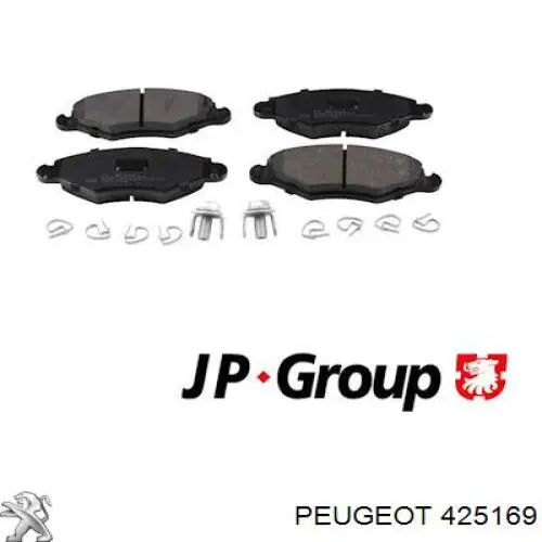 425169 Peugeot/Citroen pastillas de freno delanteras