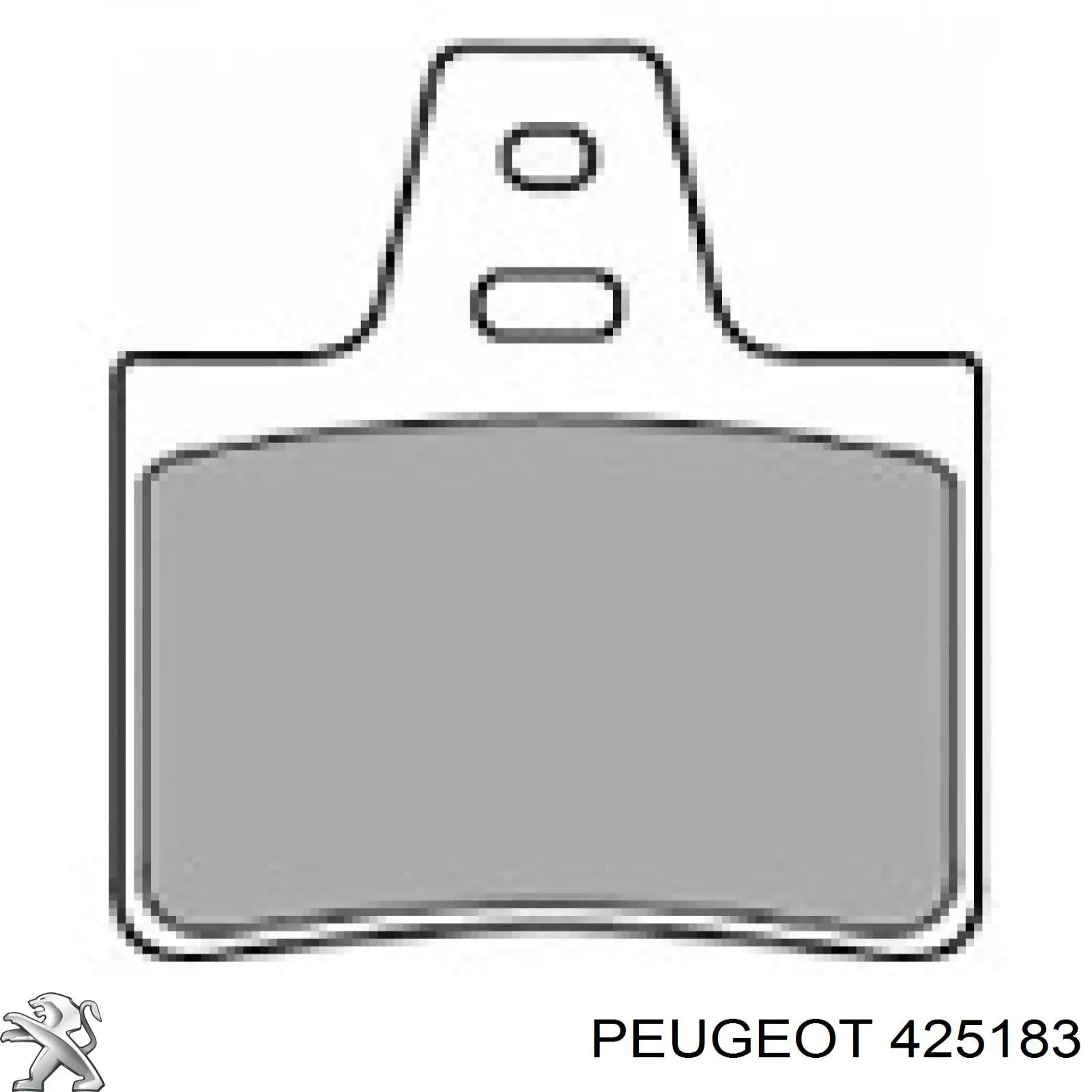 425183 Peugeot/Citroen pastillas de freno traseras