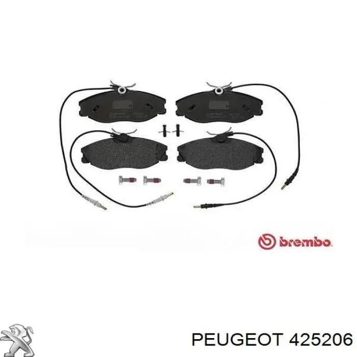 425206 Peugeot/Citroen pastillas de freno delanteras