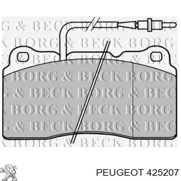 Pastillas de freno 425207 Peugeot/Citroen