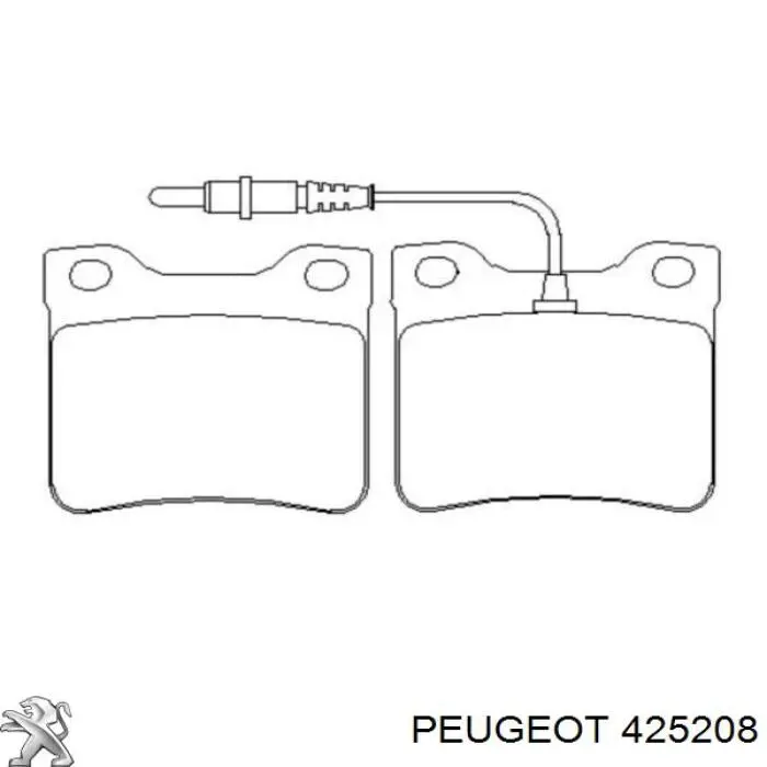 Comprar 425208 Peugeot/Citroen Pastillas de freno traseras