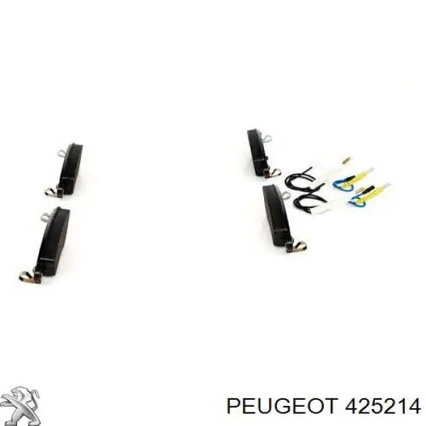 425214 Peugeot/Citroen pastillas de freno delanteras