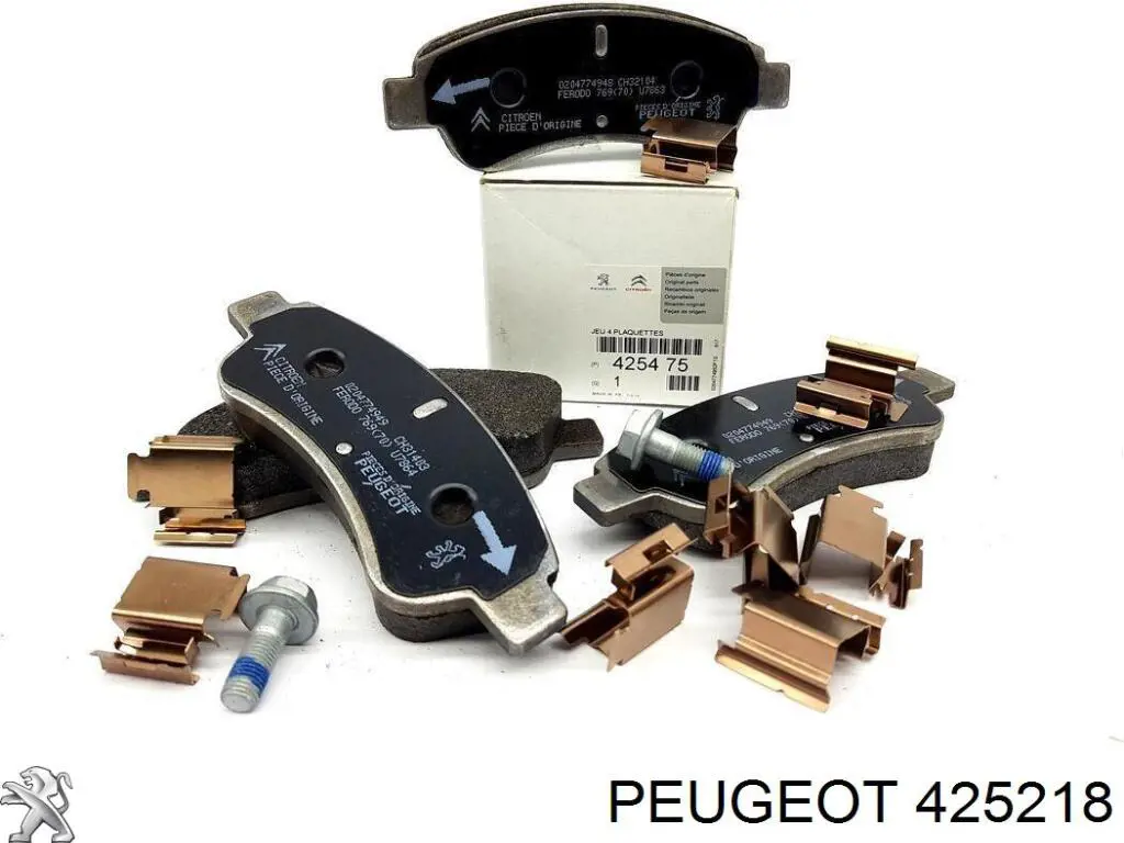 425218 Peugeot/Citroen pastillas de freno delanteras