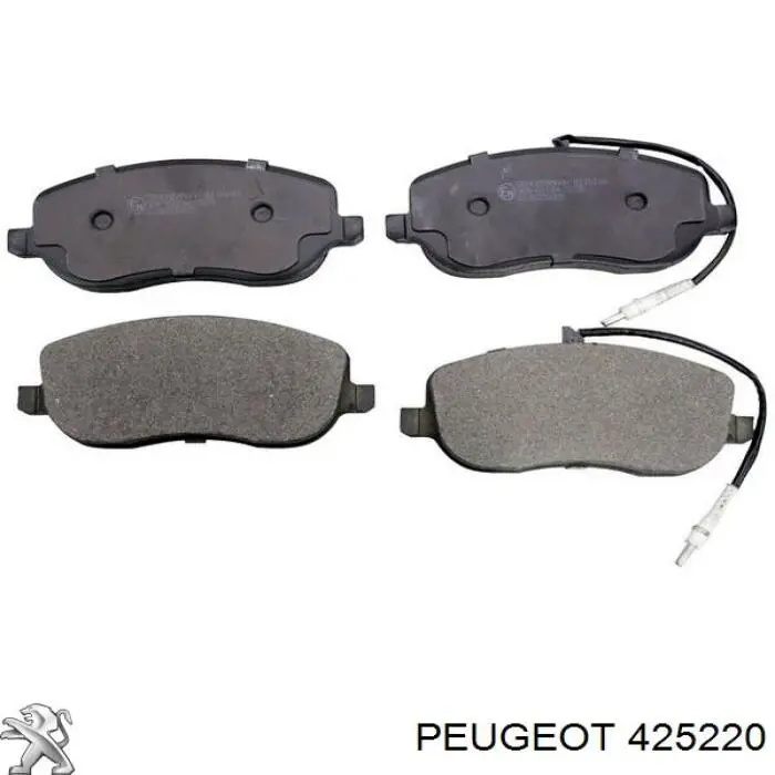 425220 Peugeot/Citroen pastillas de freno delanteras