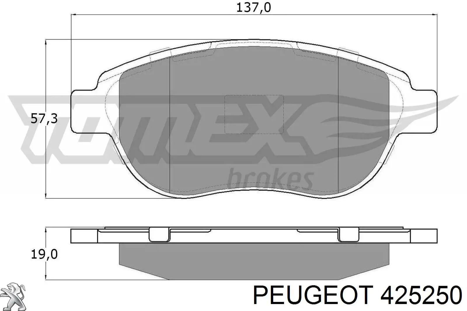 Pastillas de freno delanteras Citroen C3 1 FC