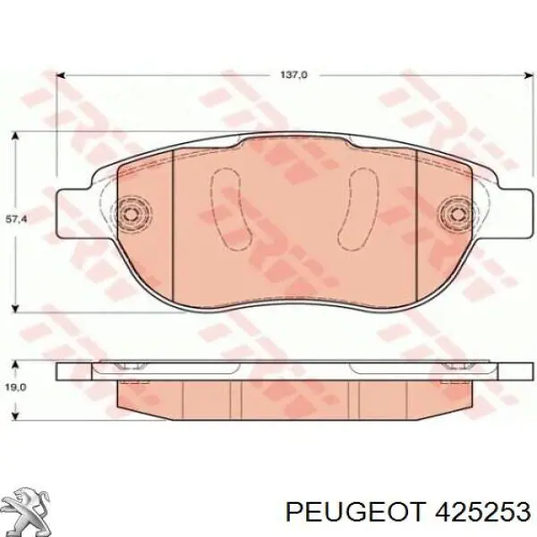 Pastillas de freno delanteras Citroen C3 1 FC