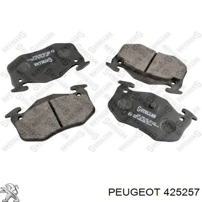 425257 Peugeot/Citroen pastillas de freno traseras