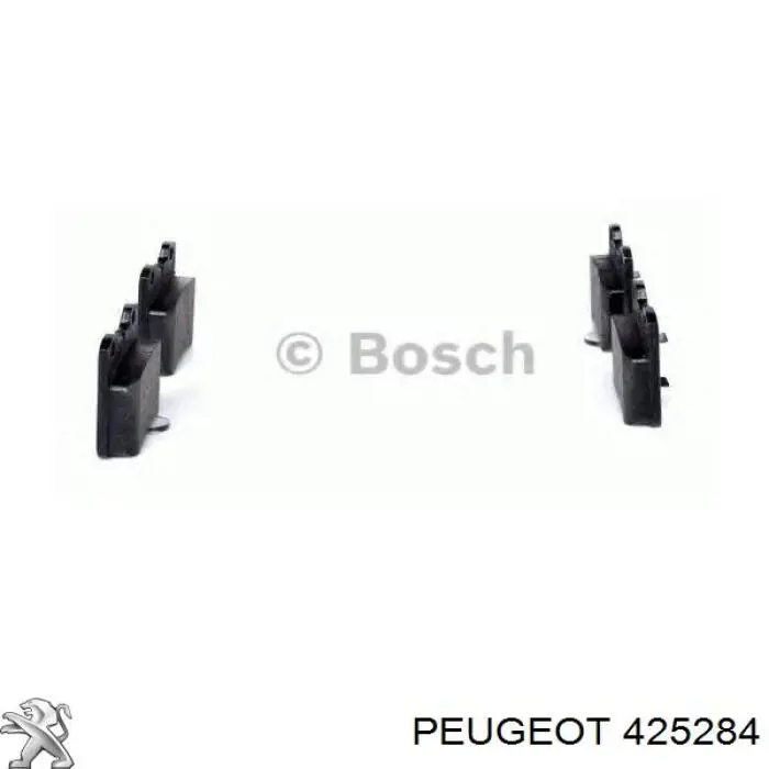 425284 Peugeot/Citroen pastillas de freno delanteras