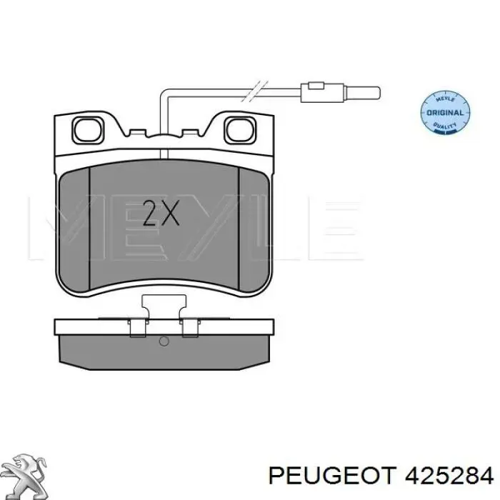 Pastillas de freno 425284 Peugeot/Citroen