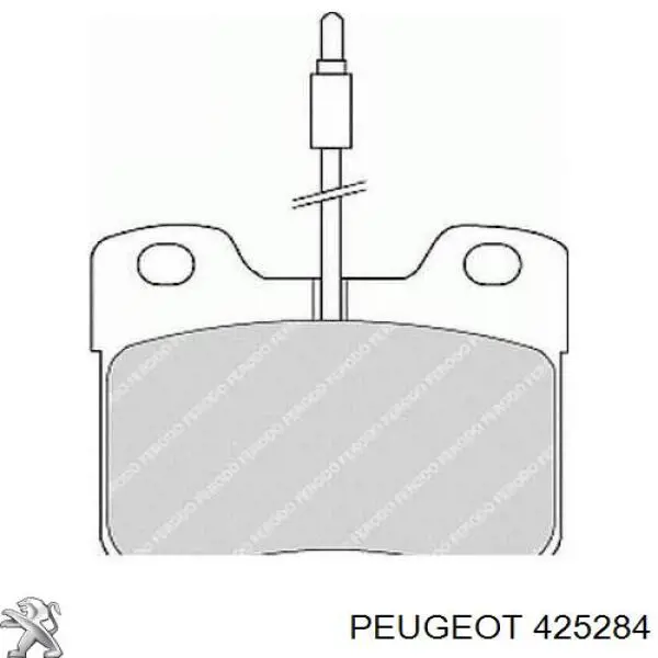 425284 Peugeot/Citroen Pastillas delanteras