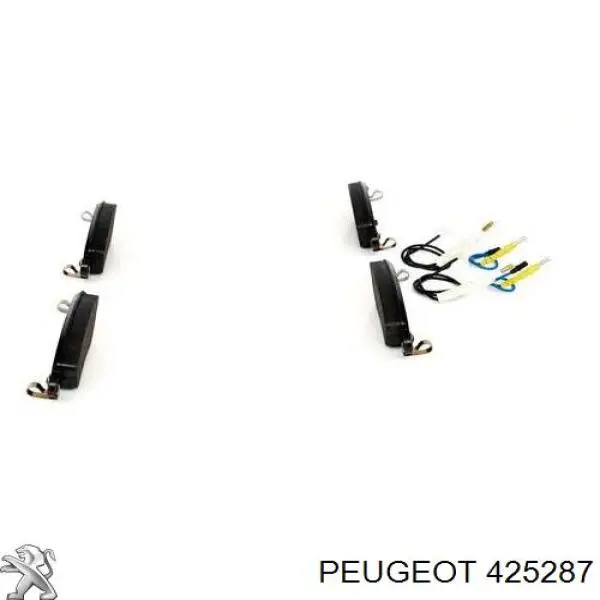 425287 Peugeot/Citroen pastillas de freno delanteras