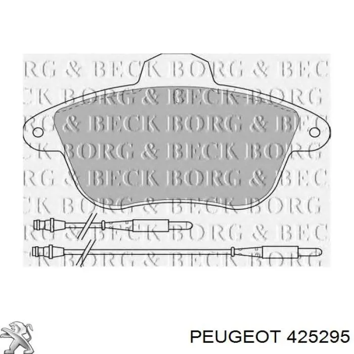 425295 Peugeot/Citroen pastillas de freno delanteras