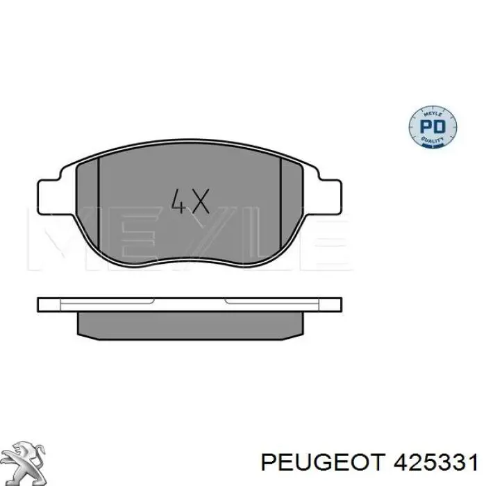 Pastillas de freno delanteras Citroen C3 1 FC