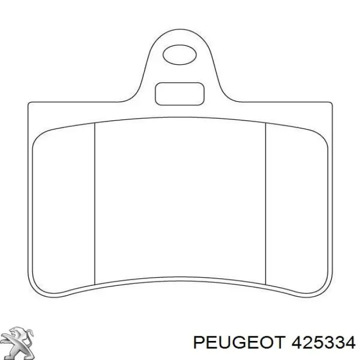 425334 Peugeot/Citroen pastillas de freno traseras