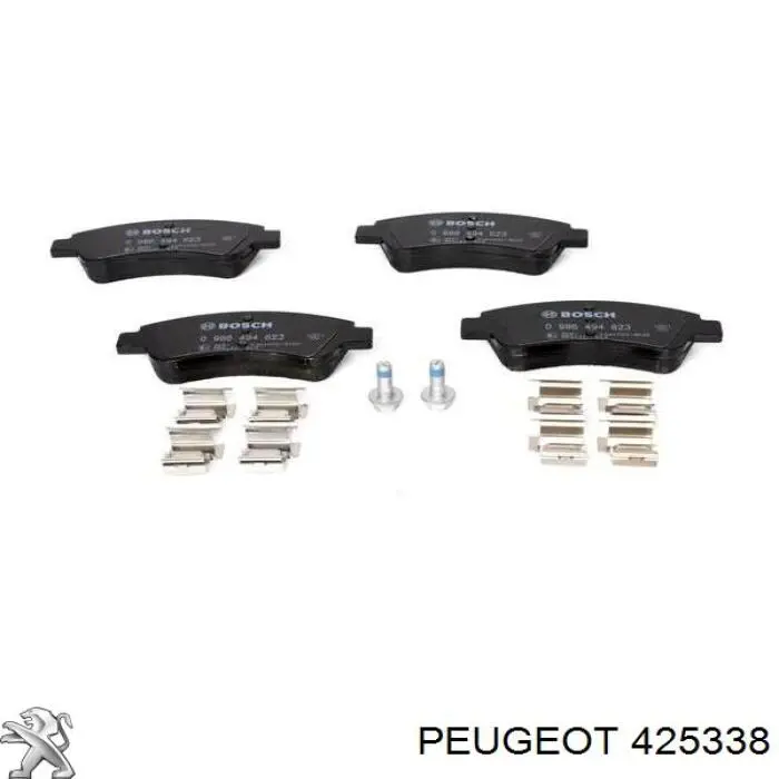 425338 Peugeot/Citroen pastillas de freno delanteras