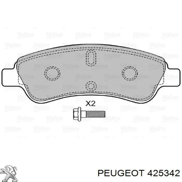 Pastillas freno delanteras Peugeot/Citroen 425342 precio, desde 18,86 EUR