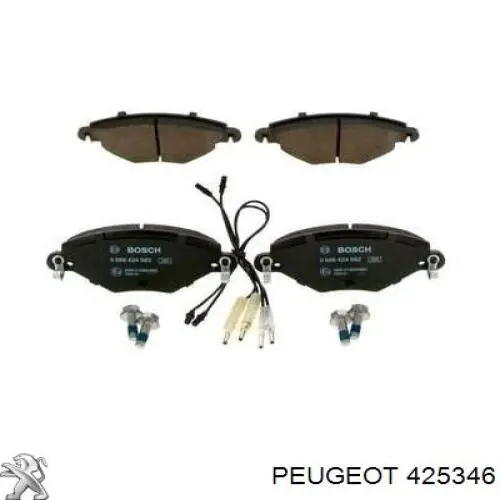 Comprar 425346 Peugeot/Citroen Pastillas delanteras de freno