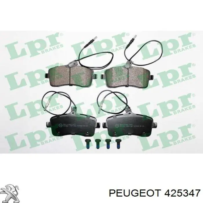 425347 Peugeot/Citroen pastillas de freno delanteras