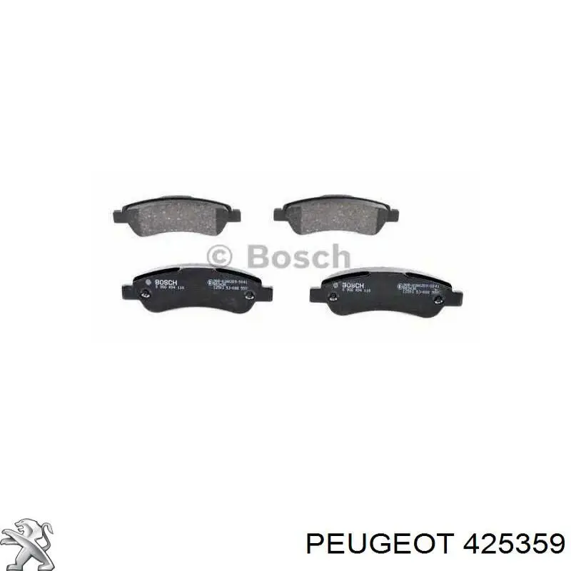 425359 Peugeot/Citroen pastillas de freno traseras