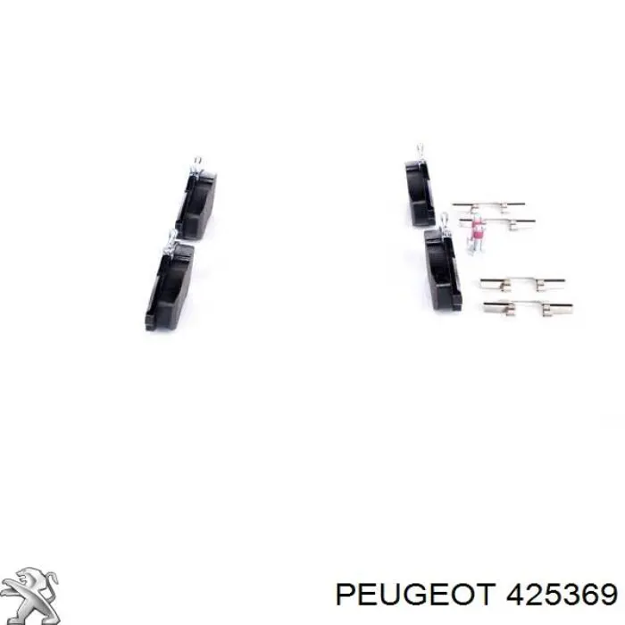 425369 Peugeot/Citroen pastillas de freno delanteras